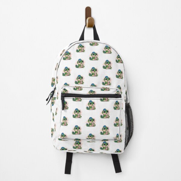 Item preview, chameleon eating popcorn designed and sold by Eternalski.