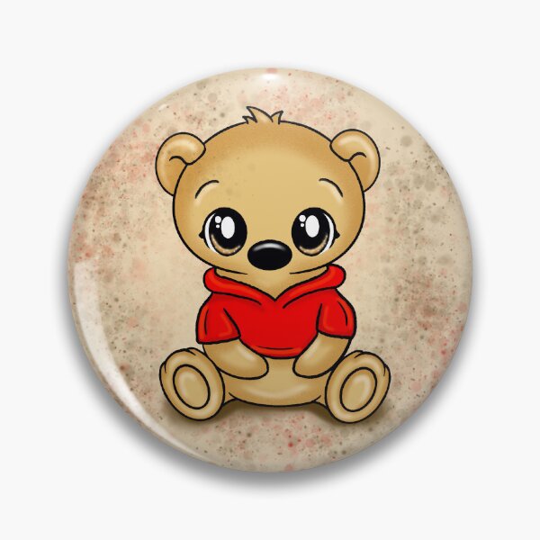 Item preview, cute Teddy with red shirt designed and sold by Pezi-Creation.