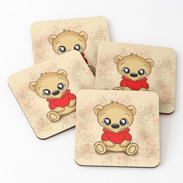Item preview, cute Teddy with red shirt designed and sold by Pezi-Creation.