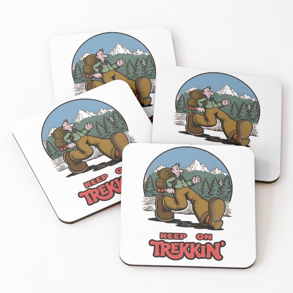 Item preview, Keep On Trekkin’ Retro Hiker designed and sold by FabcoDesign.