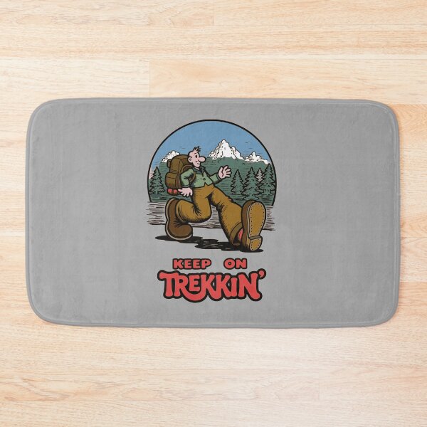 Item preview, Keep On Trekkin’ Retro Hiker designed and sold by FabcoDesign.