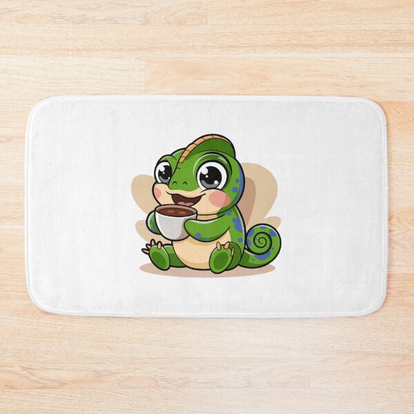 Item preview, chameleon with coffee designed and sold by Eternalski.