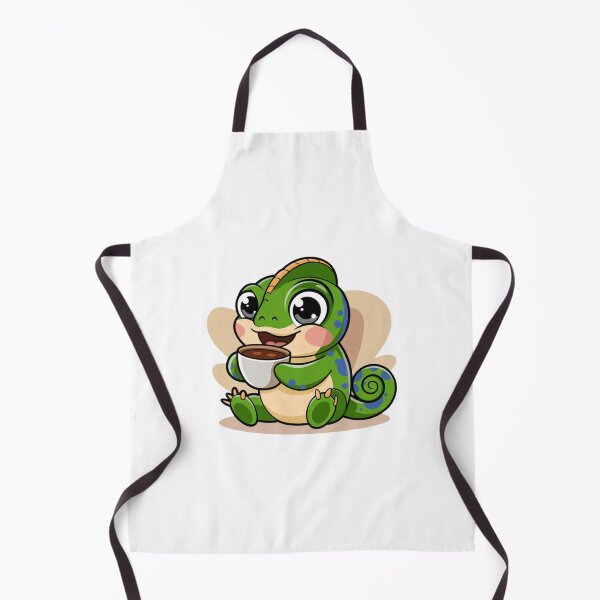 Item preview, chameleon with coffee designed and sold by Eternalski.