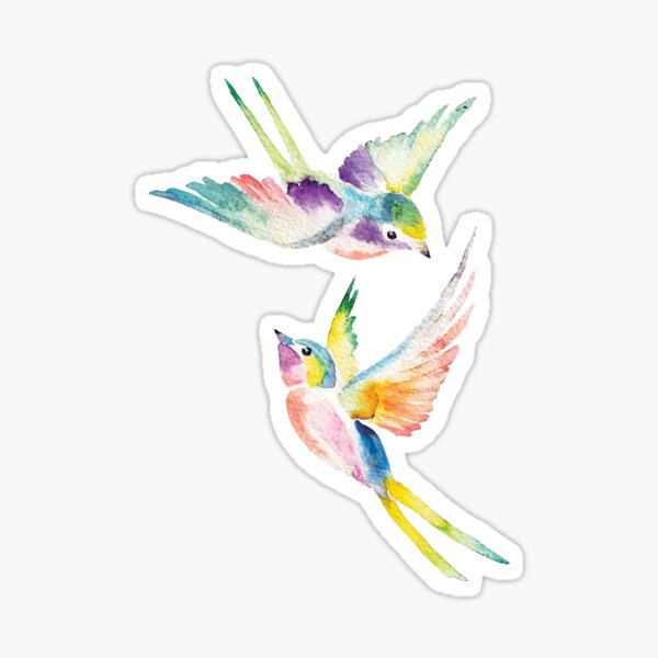 Item preview, Feathered Friends in Flight designed and sold by Inky Paige.
