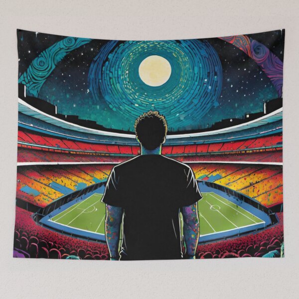 Item preview, Gorgeous Wembley Stadium Glory – Fan’s Silhouette View designed and sold by GrizzlyCollective.