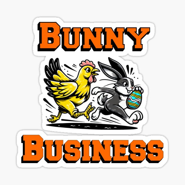 Ostern Bunny Business Sticker