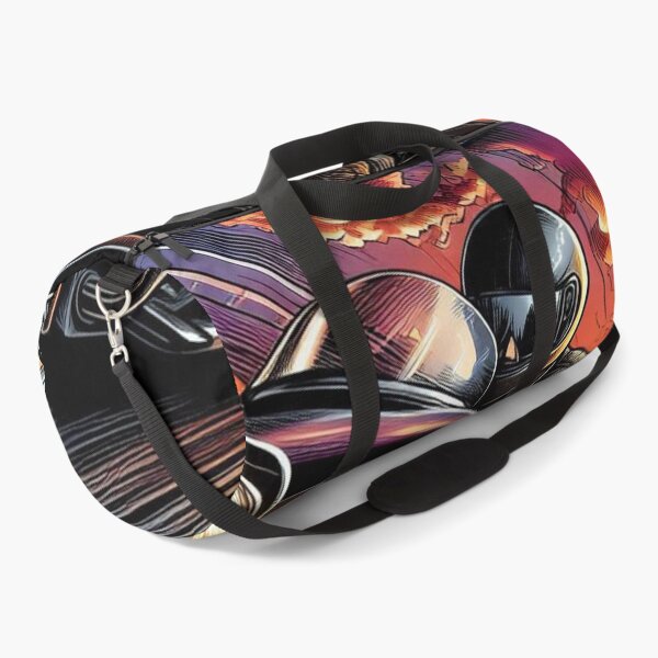 Item preview, Biker Touring at Sunset in Comic Style – AI Artwork for Motorcycle Adventure and Vacation Lovers' Apparel & Accessories designed and sold by knalpot-design.