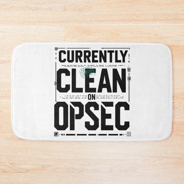 Item preview, Currently Clean on OPSEC | Funny Veteran & Military Security Humor T-Shirt designed and sold by Moh-nd-Eg.