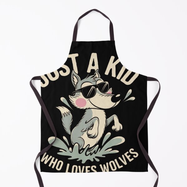 Item preview, Just a Kid Who Loves Wolves designed and sold by Tee Studio.