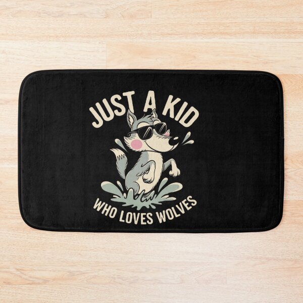 Item preview, Just a Kid Who Loves Wolves designed and sold by Tee Studio.
