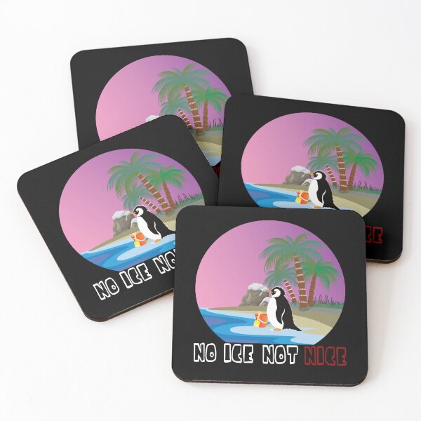 Item preview, "NO ICE NOT NICE" - Climate Change Penguin Protest designed and sold by DG-ShopLT.