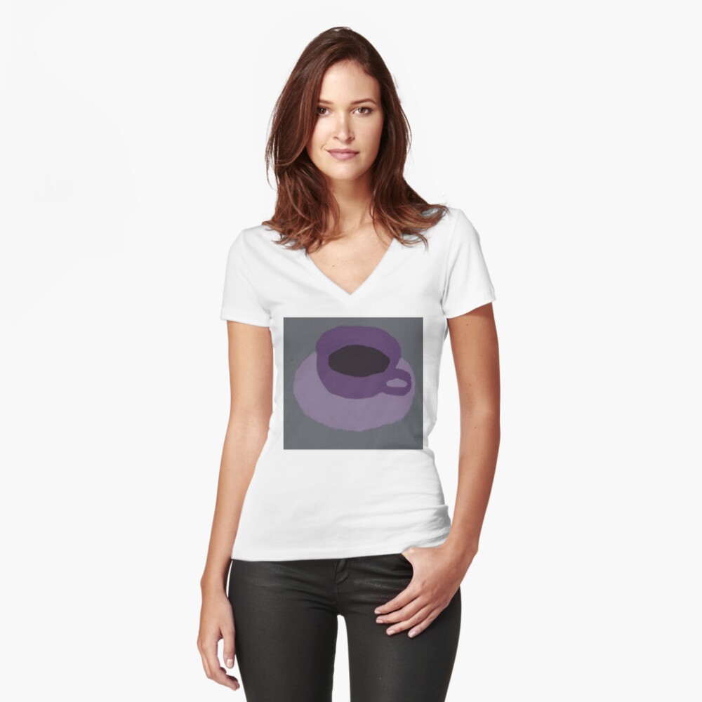 Item preview, Fitted V-Neck T-Shirt designed and sold by artistDanJ.