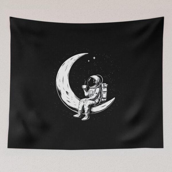 Item preview, Solitude on the Moon – Astronaut Under the Stars Relaxing designed and sold by SlocifieShop.