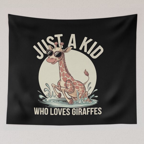 Item preview, Just a Kid Who Loves Giraffe designed and sold by Tee Studio.