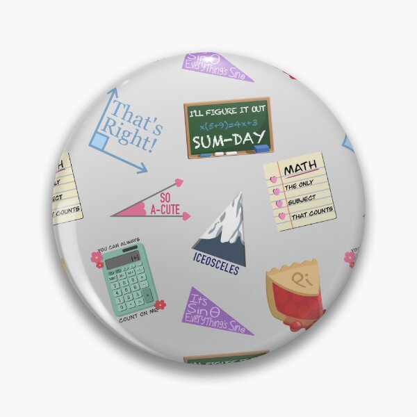 Item preview, Cute Math Puns Pattern designed and sold by BundaBear.