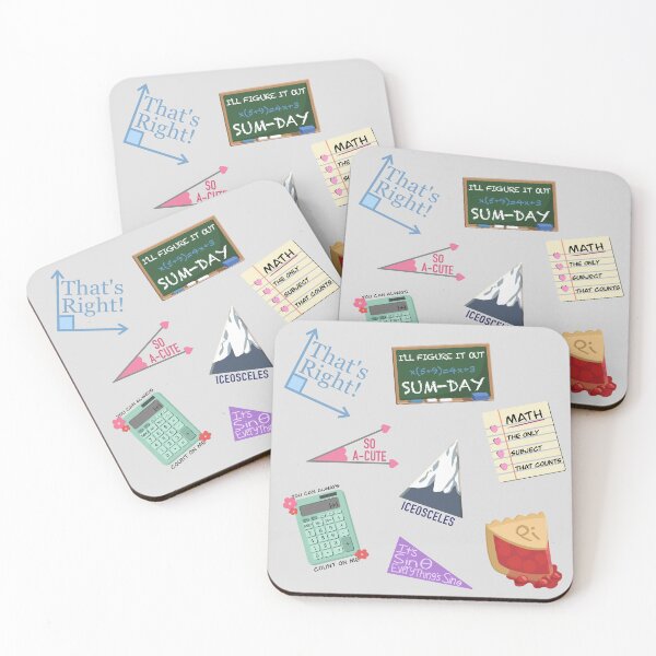 Item preview, Cute Math Puns Pattern designed and sold by BundaBear.