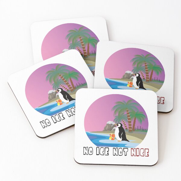 Item preview, "NO ICE NOT NICE" - Climate Change Penguin Protest designed and sold by DG-ShopLT.