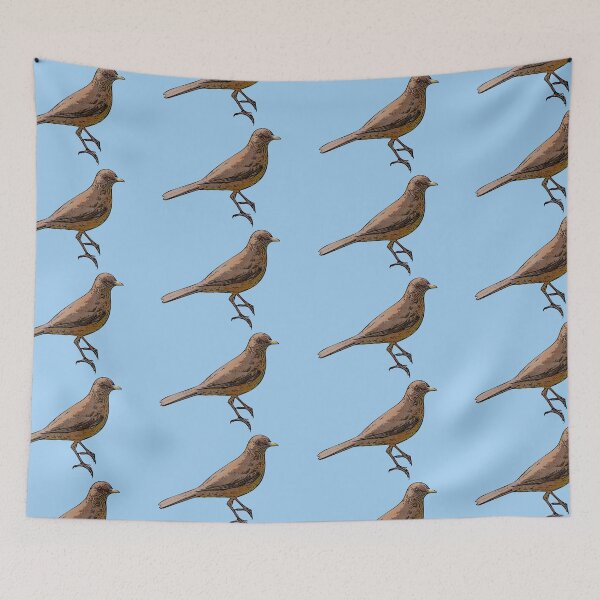 Item preview, Clay-colored Thrush Black Alternate Design  designed and sold by designsasstultd.
