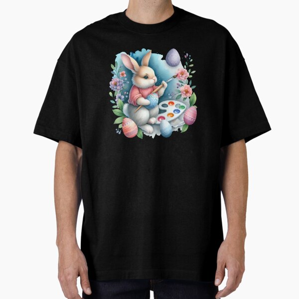 Osterhase bemalt Eier Oversized T-Shirt