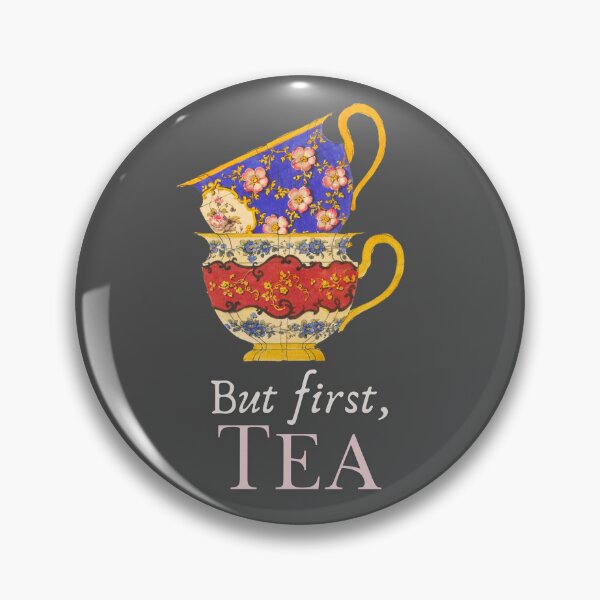Item preview, Tea Lover Meme - But First, Tea! Fine Art Teacups designed and sold by MaryKunzGoldman.