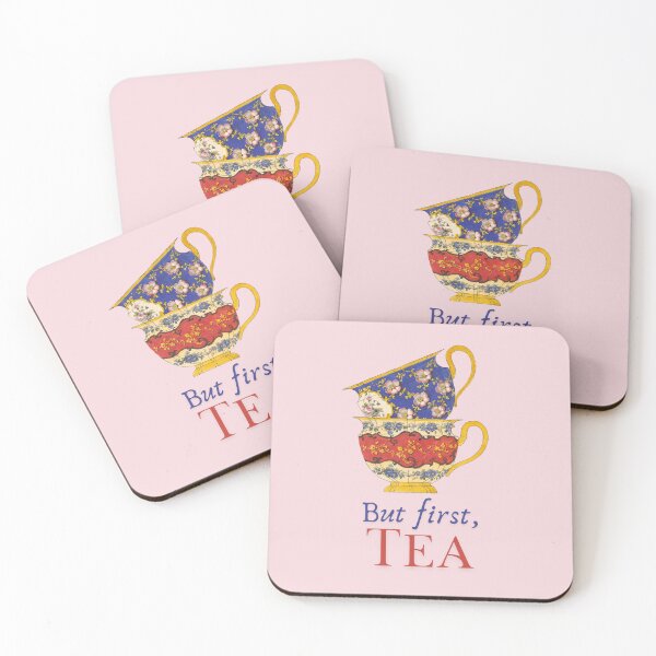 Item preview, Pink Regency Era Teacups - But First, Tea designed and sold by MaryKunzGoldman.