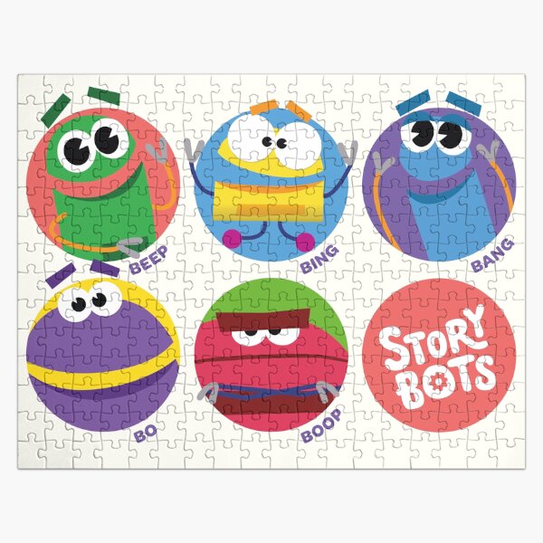 Vista previa del artículo con la obra «Pregúntale a los Storybots», diseñado y vendido por Eenig.