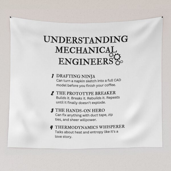 Item preview, Funny Mechanical Engineer Definitions – Engineering Humor Design designed and sold by PsyFlow35.