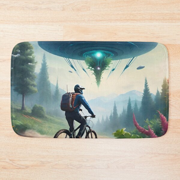 Item preview, UFO Descends Over MTB Trails – Out of This World Ride designed and sold by GrizzlyCollective.