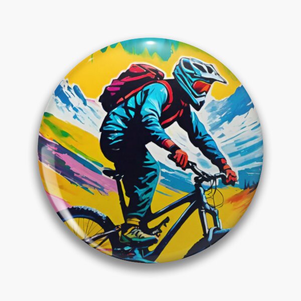 Item preview, Frozen Heights – MTB Shredder in the Snowy Alps designed and sold by GrizzlyCollective.