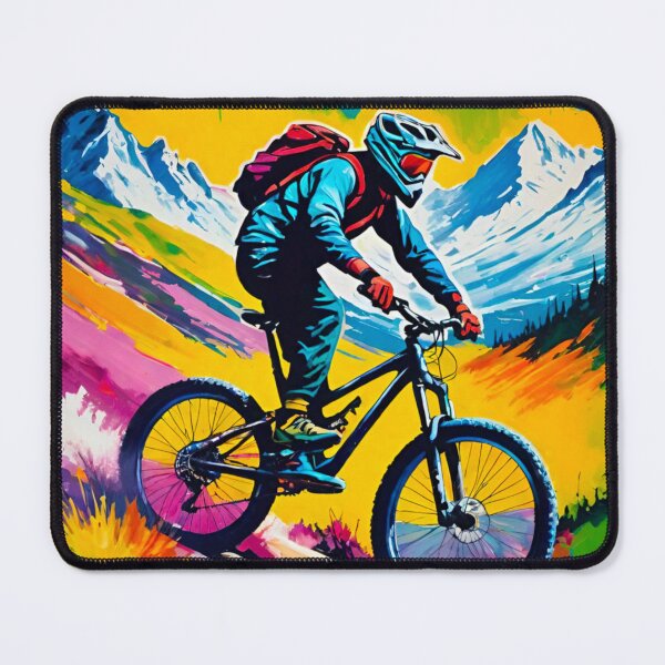 Item preview, Frozen Heights – MTB Shredder in the Snowy Alps designed and sold by GrizzlyCollective.