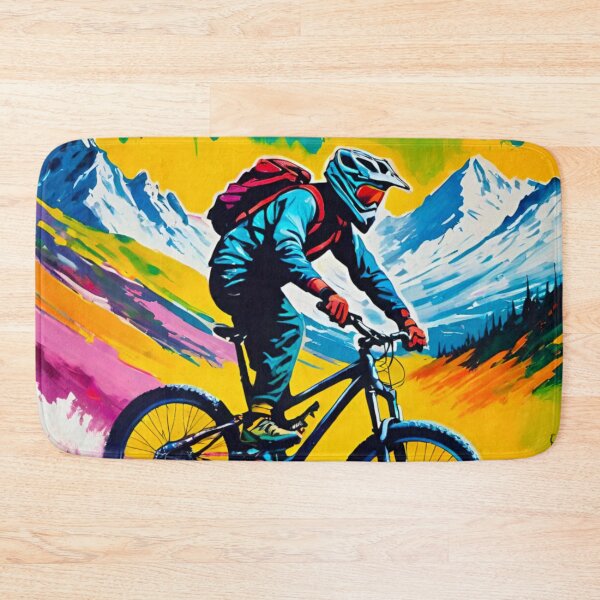 Item preview, Frozen Heights – MTB Shredder in the Snowy Alps designed and sold by GrizzlyCollective.