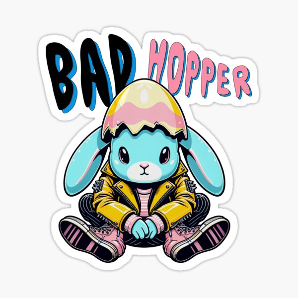 Easter Bunny Bad Hopper Sticker