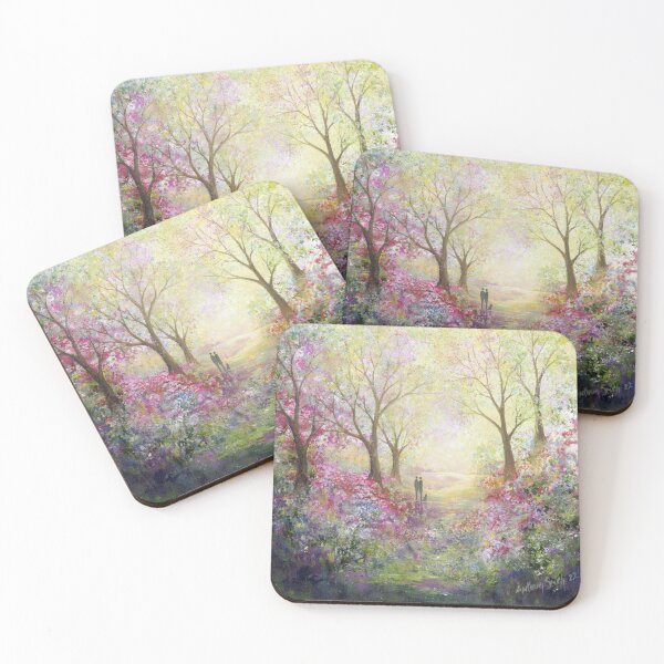 Item preview, Spring trees people dog walk Code:1306 designed and sold by GalleryAnthony.