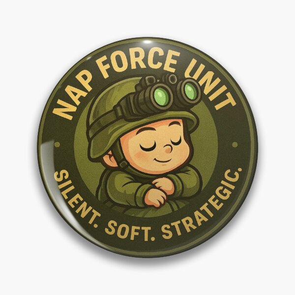 Item preview, Nap Force Unit Patch – “Silent. Soft. Strategic.” Tactical Baby Soldier Design designed and sold by Fresh-Threads-X.