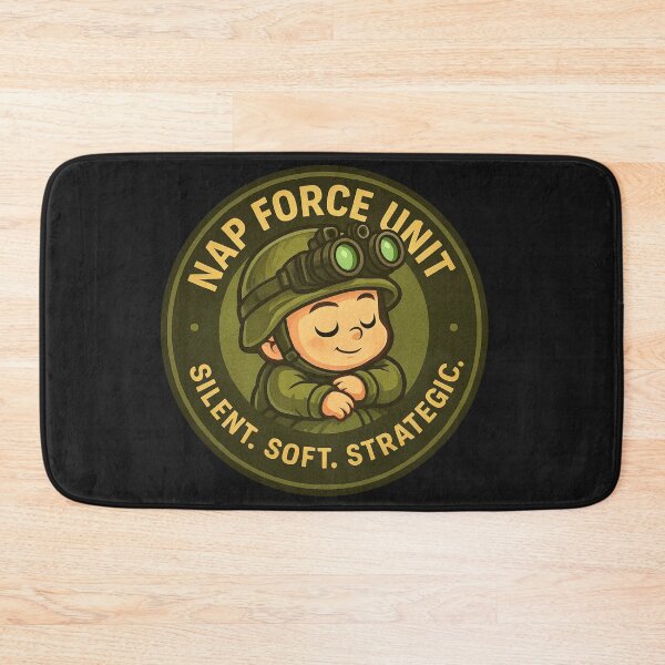 Item preview, Nap Force Unit Patch – “Silent. Soft. Strategic.” Tactical Baby Soldier Design designed and sold by Fresh-Threads-X.
