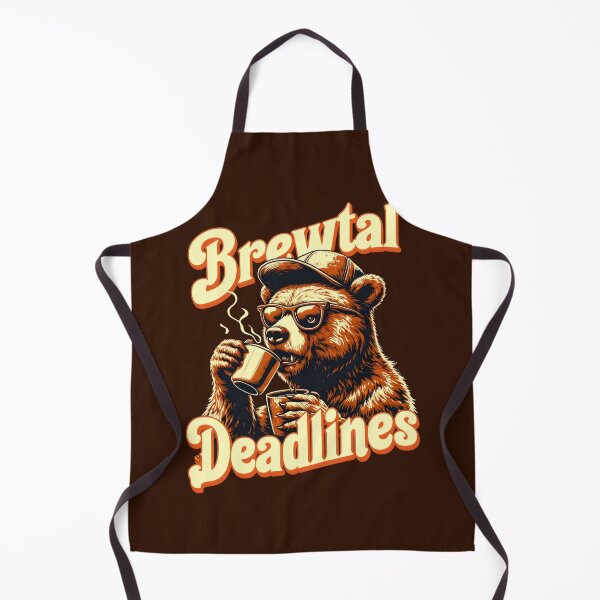 Item preview, Brewtal Deadlines Coffee Workplace Quotes designed and sold by DemureArtsy.