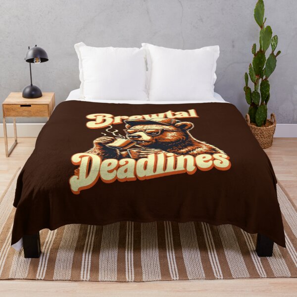 Item preview, Brewtal Deadlines Coffee Workplace Quotes designed and sold by DemureArtsy.
