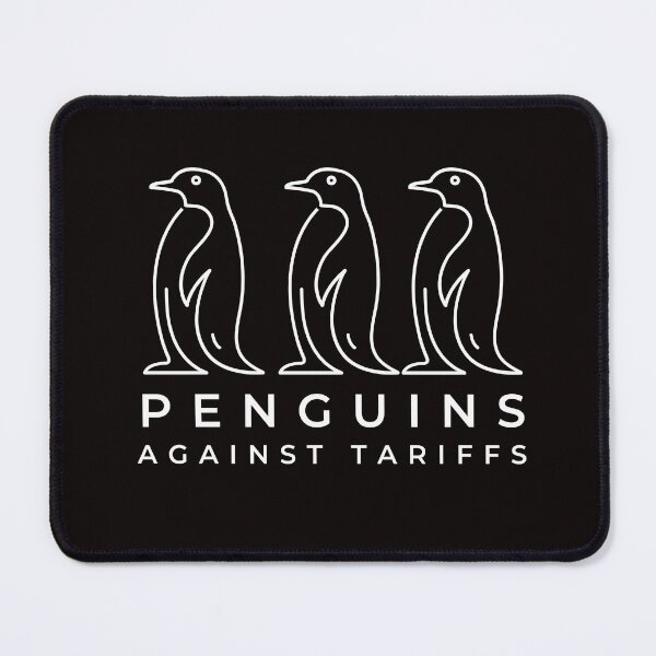 Item preview, Penguins against Tarrifs - Anti Trump tariff design designed and sold by DestinationAU.