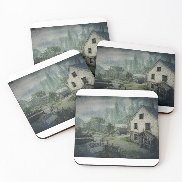 Item preview, Nuclear Fall Green Wasteland Landscape House Loading Screen designed and sold by PatrickSteel.