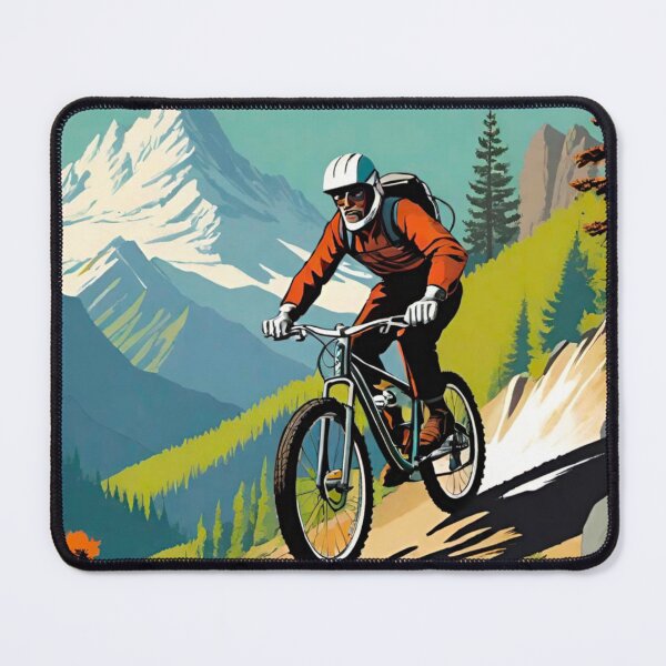 Item preview, Mountain Shredder – MTB Rider Conquers the Heights designed and sold by GrizzlyCollective.