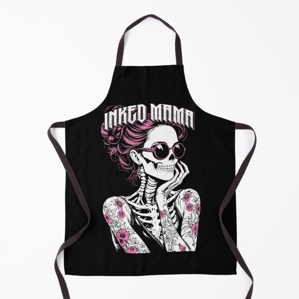 Item preview, Inked Mama Messy Bun Gothic Cute Skeleton Tattoo Mom Ink designed and sold by GrandeDuc.