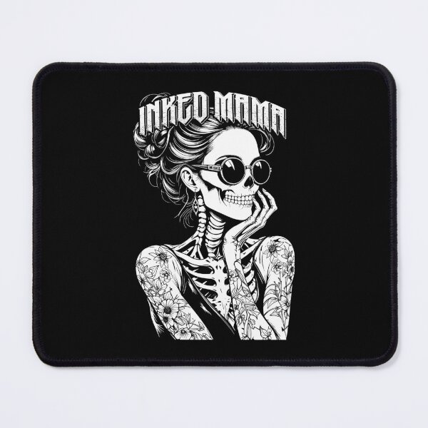 Item preview, Inked Mama Messy Bun Gothic Cute Skeleton Tattoo Mom Ink designed and sold by GrandeDuc.