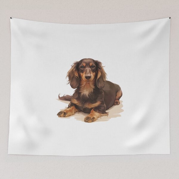 Item preview, Long-Haired Dachshund puppy designed and sold by SMARTKIT  DESIGNAGENCY.