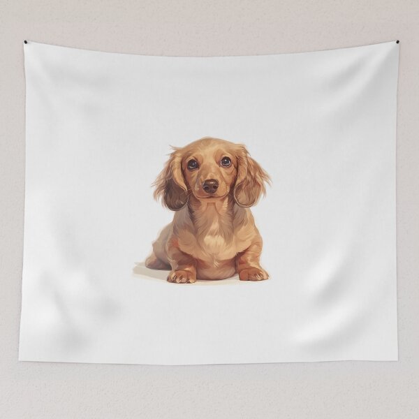 Item preview, Long-Haired Dachshund puppy designed and sold by SMARTKIT  DESIGNAGENCY.