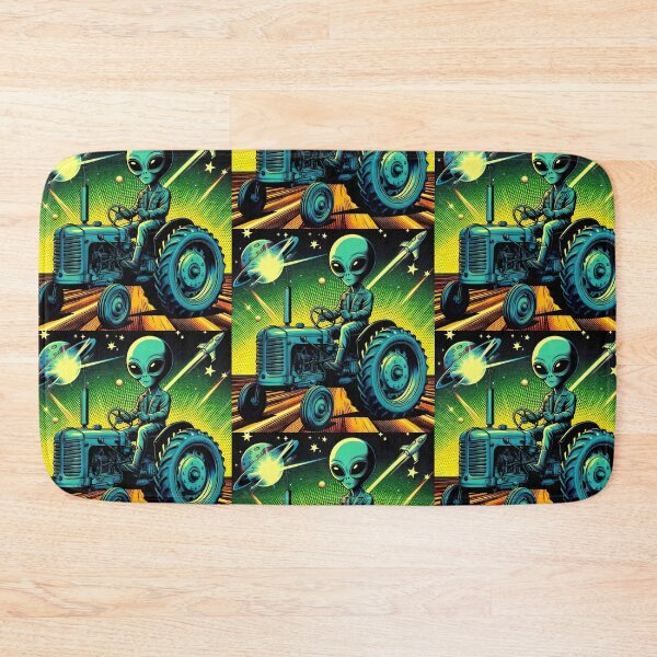 Item preview, Old tractor and alien  designed and sold by Dogandesighn.