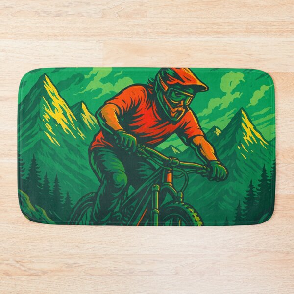 Item preview, Green & Red MTB Shredder – Trailblazing Energy designed and sold by GrizzlyCollective.