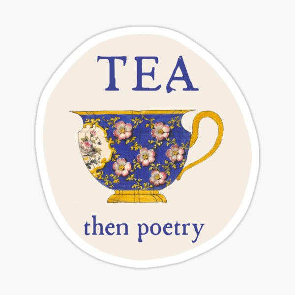 Item preview, Tea Then Poetry Elegant Regency Era Teacup designed and sold by MaryKunzGoldman.