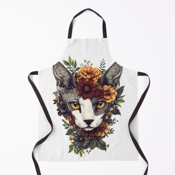 Item preview, Floral Sphynx Cat designed and sold by bapupa.