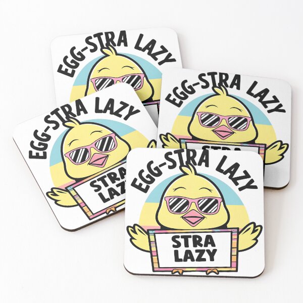 Item preview, Egg-stra lazy designed and sold by whatthefoxsays.