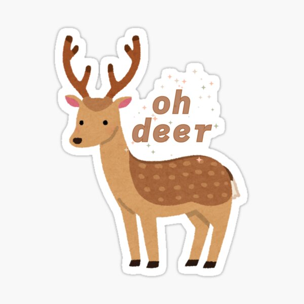 Aperçu de l'œuvre Oh cerf | Oh mon Dieu créée et vendue par PrintyRelatable.